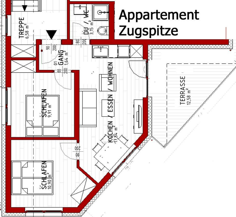 Zugspitzappartements Ehrwald Exterior photo